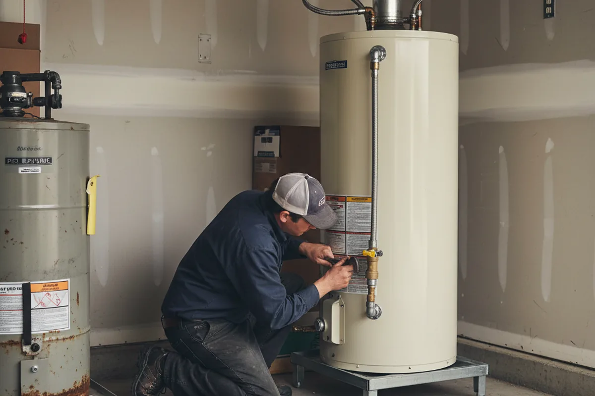 Water heater and shutoff valve replacement in Youngwood